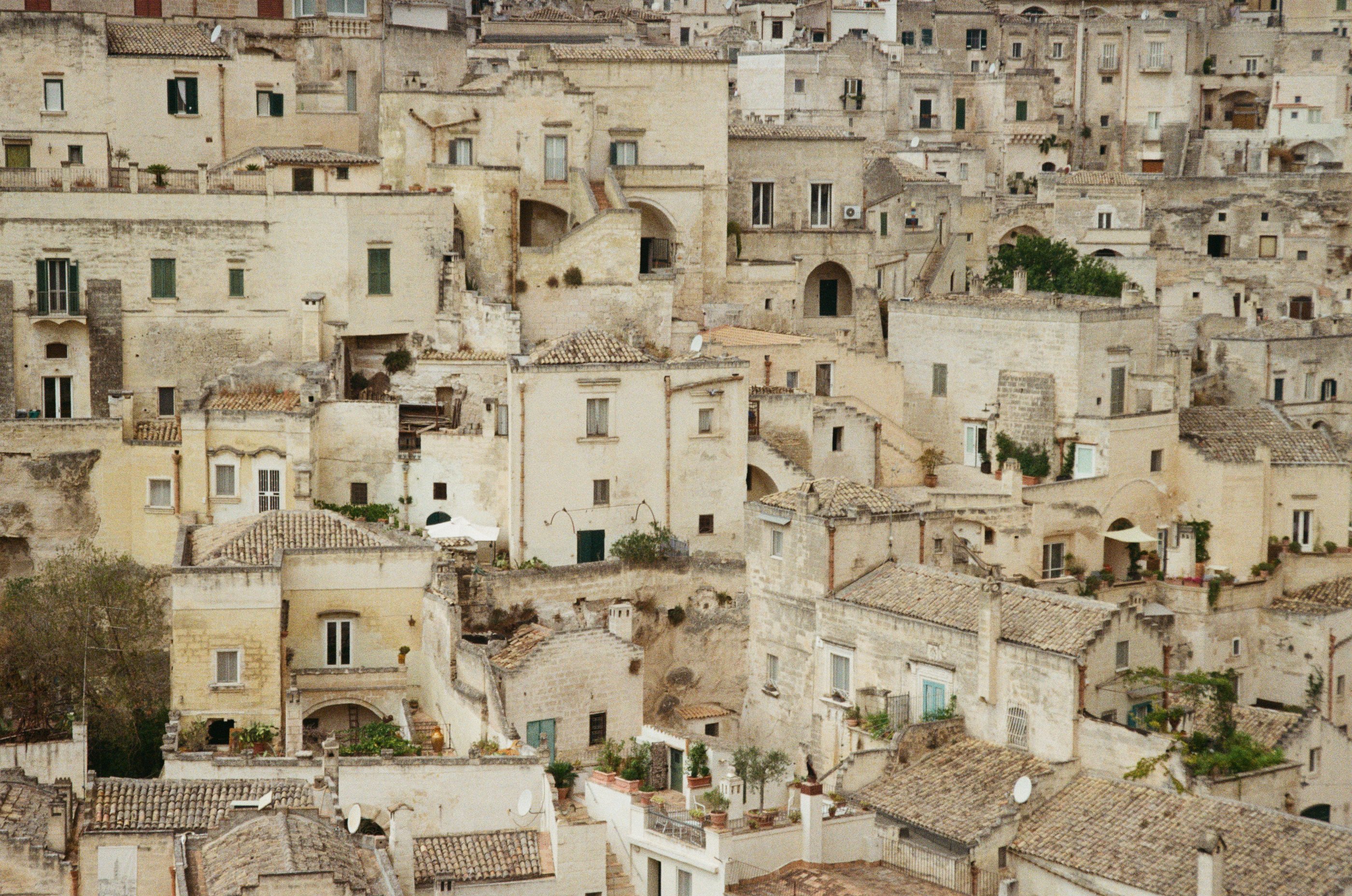 Matera print above a couch